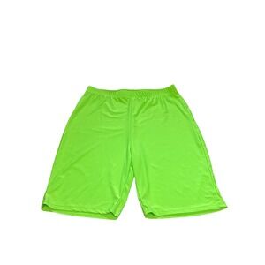 NASTY GAL Collection Neon Green Athletic Shorts Women's Size 6 Biker Style‎